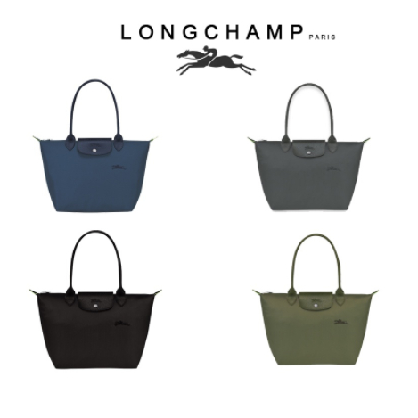 longchamp size L*M กระเป๋าช้อปปิ้ง กระเป๋าผ้าพับเก็บได้ ชุดวัสดุป้องกันสิ่งแวดล้อม แพคเกจเต็ม