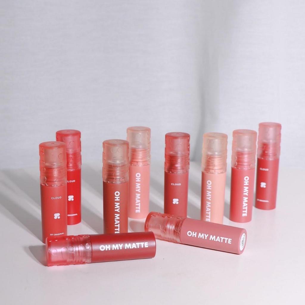 ใหม่ลิปทินท์ 2P OH MY MATTE CLOUD 15 Colors 2.2ml.
