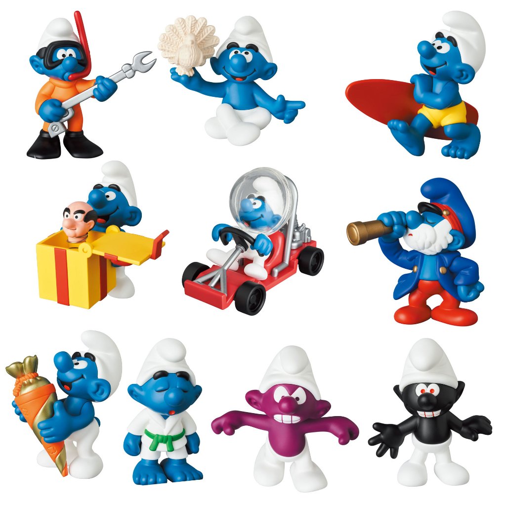 **ของแท้ พร้อมส่ง** UDF สเมิร์ฟ The Smurfs Ultra Detail Figure Smurf