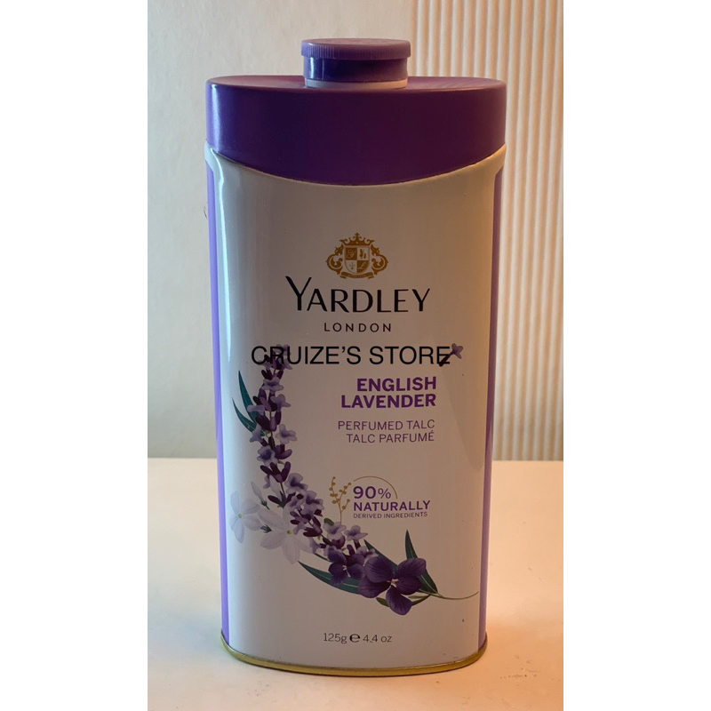 Yardley Talc, Lavender 125G. แป้งยาร์ดเลย์กลิ่นดอกลาเวนเดอร์ขนาดใหม่ 125 กรัม