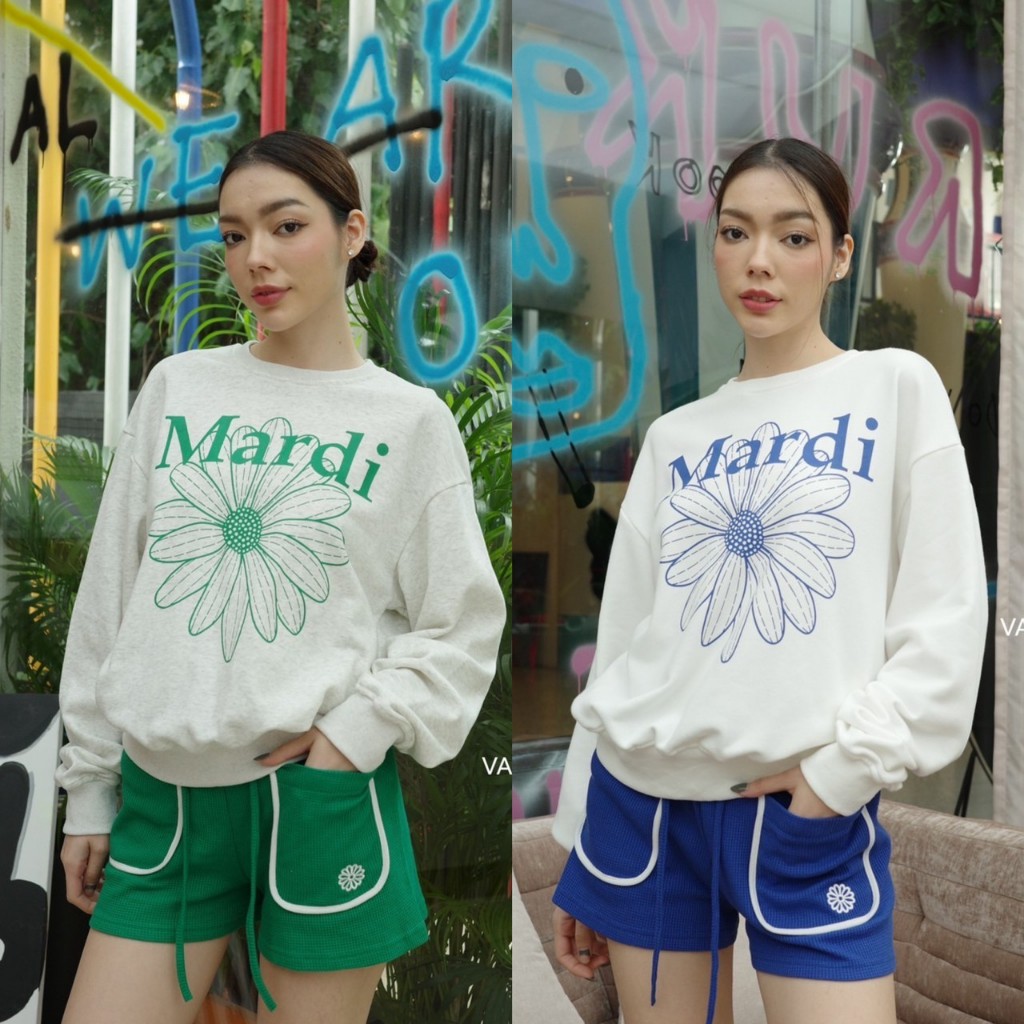 SET ชุดเซ็ทเสื้อคอกลมแขนยาว มาพร้อมกับกางเกงขาสั้น เอวยางยืด สกรีนลายตามแบรนด์ ที่เสื้อและกางเกง งานผ้าดีมาก
