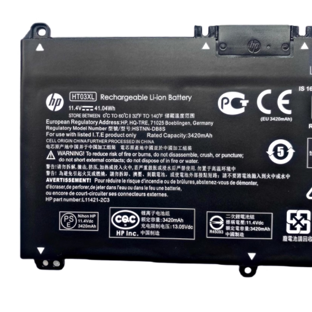 ❤[ฟรี ไขควง] HP แบตเตอรี่ ของแท้ HT03XL (สำหรับ HP L11119-855 HSTNN-DB8R L11421-2D2 Series) HP Battery Notebook