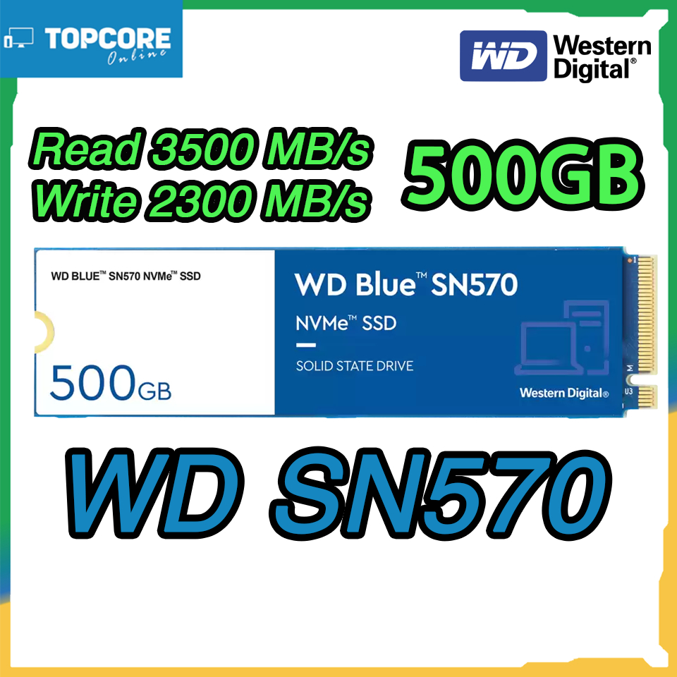 SSD WD SN570 500GB NVMe Gen3 x4