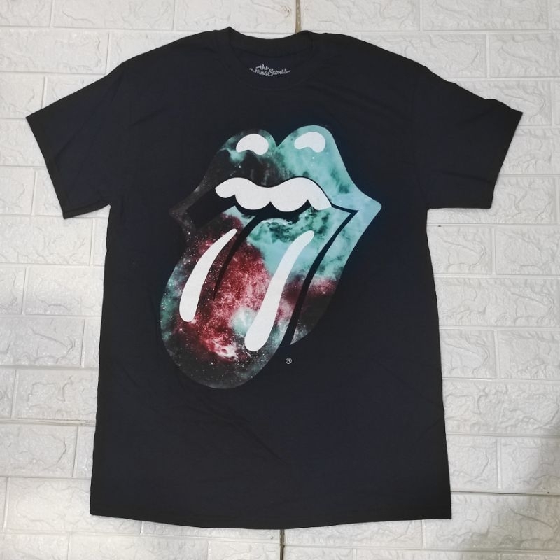 เสื้อยืดวง Rolling-Stones ลิ้นอวกาศ ลิขสิทธิ์ปี2020