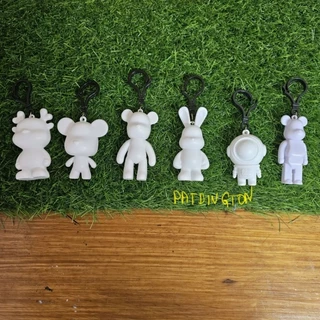 พวงกุญแจ สำหรับเทสี หมีเทสี พลาสติกและไวนิล