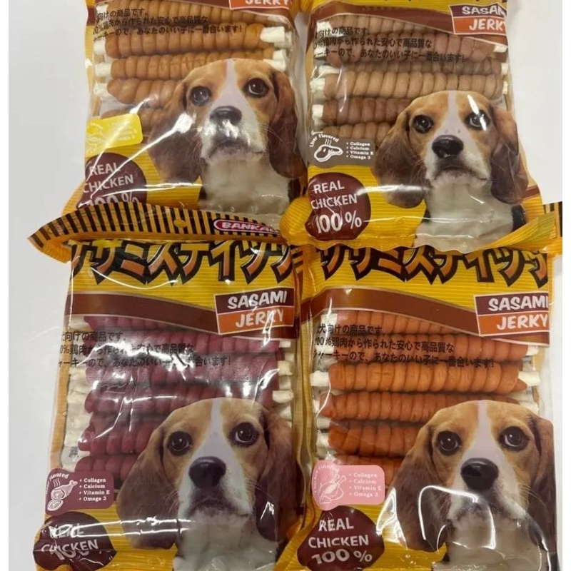 ครันชี่พันสติ๊ก 500กรัม [รสไก่ ตับ เนื้อ ชีส]