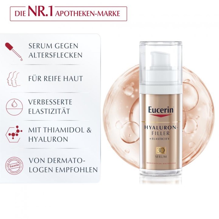 Eucerin Hyaluron FILLER Elasticity 3D Serum 30ml. ยูเซอรีน ไฮยาลูรอน อีลาสติก ฟิลเลอร์ 3D เซรั่ม (ไม่มีกล่อง) ราคา ถูกที่สุด ดีลบีเคเค แกลเลอรีภาพที่ 3