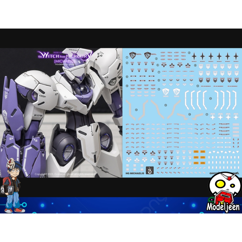 (Ghost Decal) Water Decal 154 HG 1/144 Michaelis