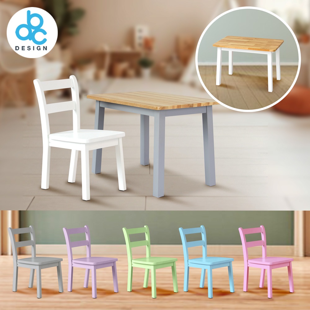 ABC Design ชุดโต๊ะเด็กเล็ก(ท็อป สีไม้)sizeS คู่ เอ็มม่า(Emma)1ตัว โต๊ะเด็กเล็กอนุบาล สูงไม่เกิน100ซม