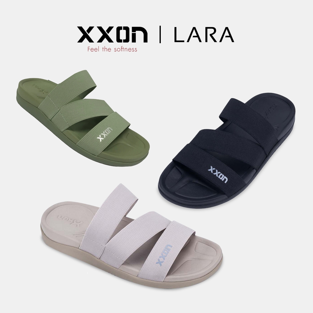 Xxon รองเท้าแตะ รุ่น Lara (Black, Tube, Green, Thai Tea)