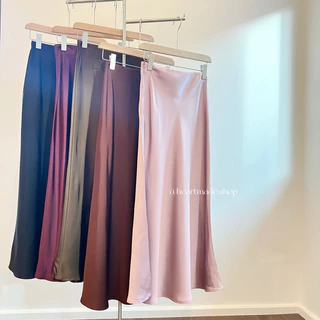 (A01) Heartmade - Claudia Satin Maxi Skirt ✨🪄 กระโปรงผ้าซาตินพรีเมียม ทรงหางปลาผ้าดีมาก