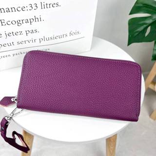 กระเป๋าสตางค์ซิปรอบ หนังวัวแท้100% ใส่โทรศัพท์ได้ทุกรุ่น ขนา…