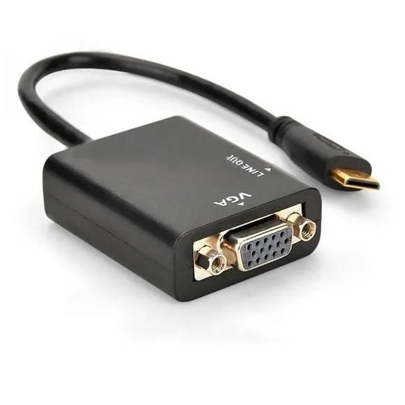 สายแปลง Mini HDMI TO VGA +Audio Converter