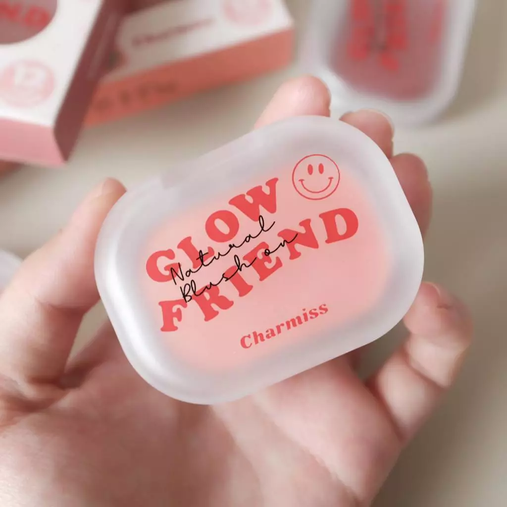 Charmiss Glowfriend Natural Blush เนื้อโมจิ บลัชออนธรรมชาติ ติดทนนาน thumbnail 6
