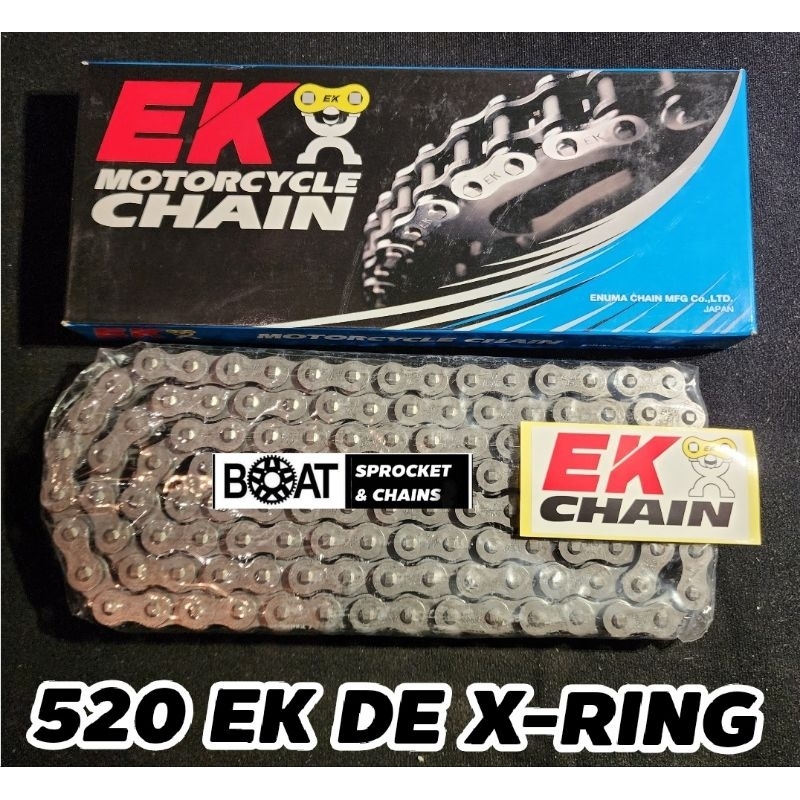 โซ่ Ek x ring ขนาด 520 รุ่น DE X-Ring Series  Made In Japan 🇯🇵 ของแท้100% ร้านโบ๊ทโซ่สเตอร์อ่อนนุช