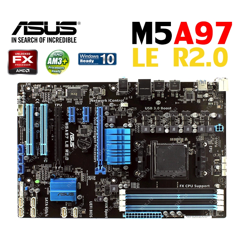 Mainboard AMD ASUS M5A97 LE R2.0 (Socket AM3+) มือสอง พร้อมส่ง แพ็คดีมาก!!!