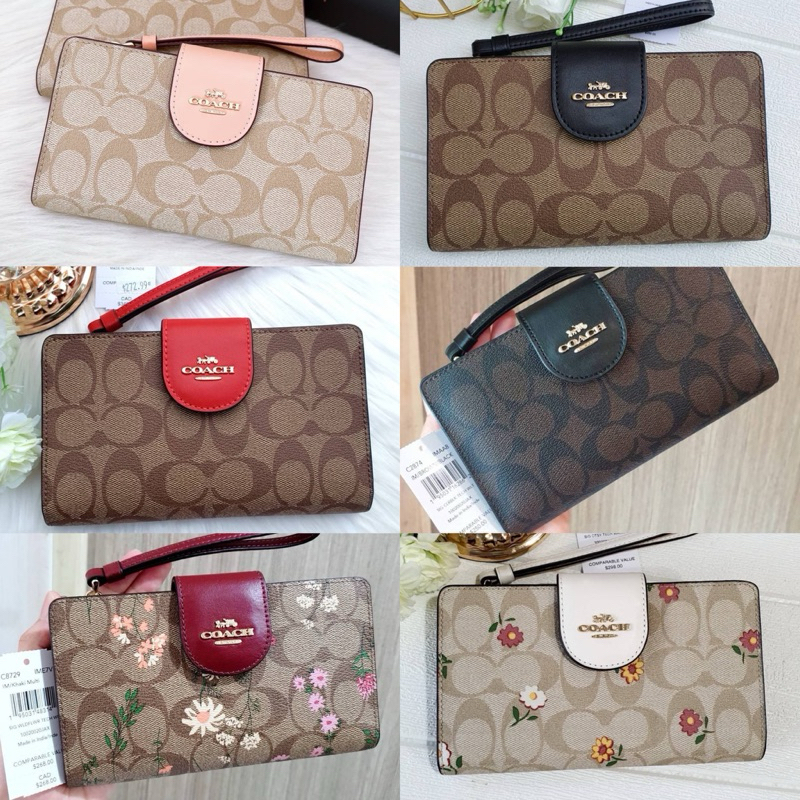 AD🎀 (สด-ผ่อน) กปต ใส่โทรศัพท์ CH476 C8729 C2874 C4528 TECH PHONE WALLET IN COLORBLOCK
