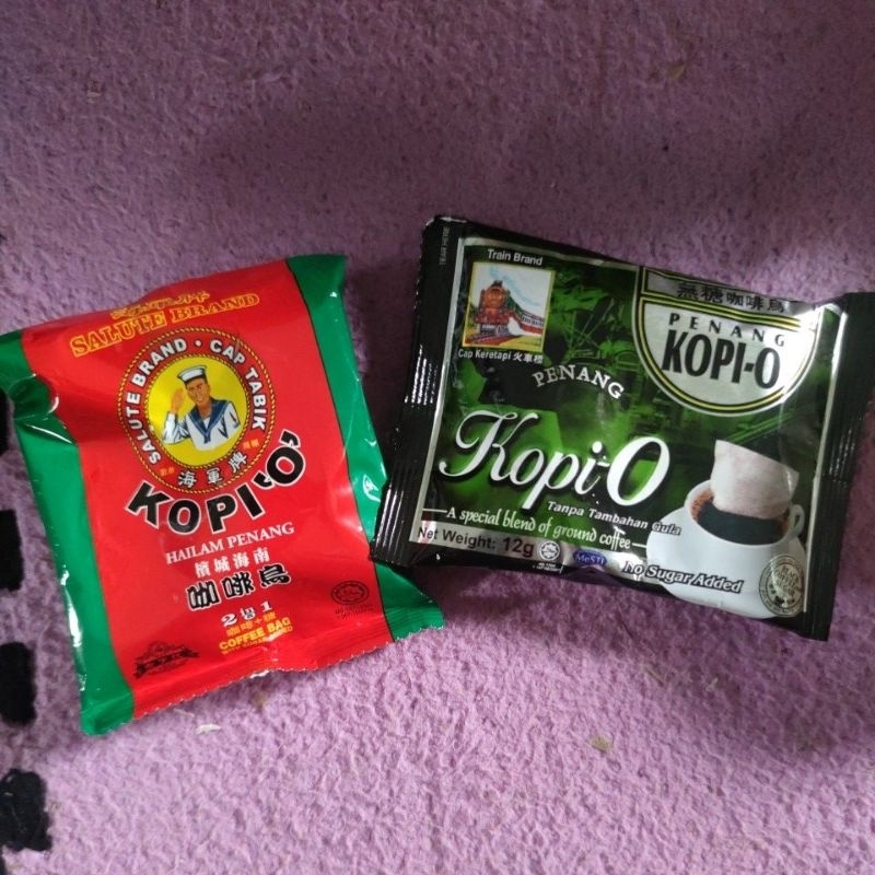 กาแฟดำ kopi o ขายปลีก 1ซอง