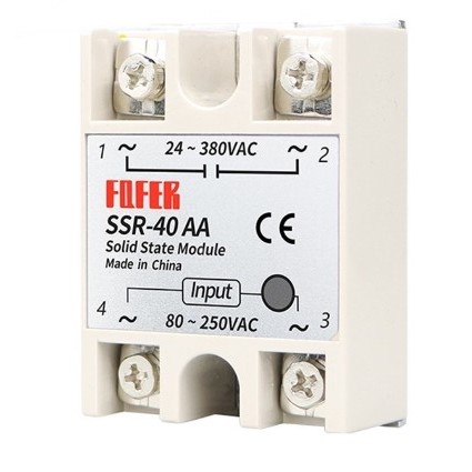 รีเลย์โซลิดสเตท SSR - 40AA input 80-250 VAC To Output 24-380VAC 40Amp Solid state relay 220VAC Relay