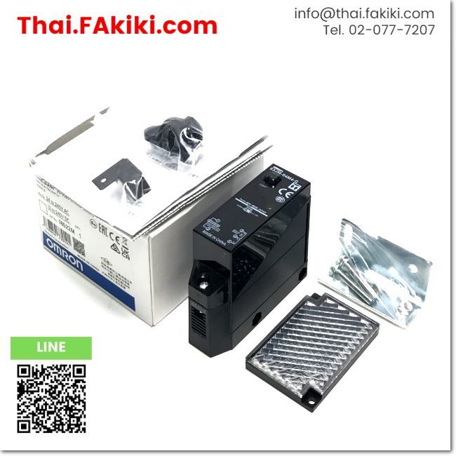 พร้อมส่ง, (A)Unused, E3JM-R4M4-G Photoelectronic Sensor, โฟโต้อิเล็กทริค เซ็นเซอร์ สเปค AC/DC, OMRON