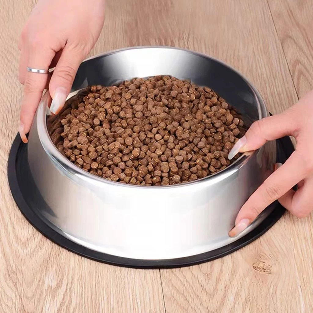 yoyopet : Pet Stainless Bowl ชามอาหารสัตว์เลี้ยง ชามแสตนเลส แมว สุนัข มีหลายขนาด สินค้าพร้อมส่ง thumbnail 8