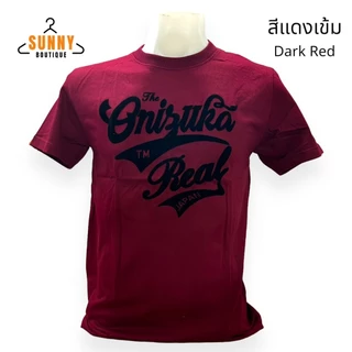 SunnyBoutique เสื้อยืด คอกลม แขนสั้น ยี่ห้อOnizuka ปักลายกำมะหยี่ คละลายสวยๆ ใส่สบาย Cotton 100%