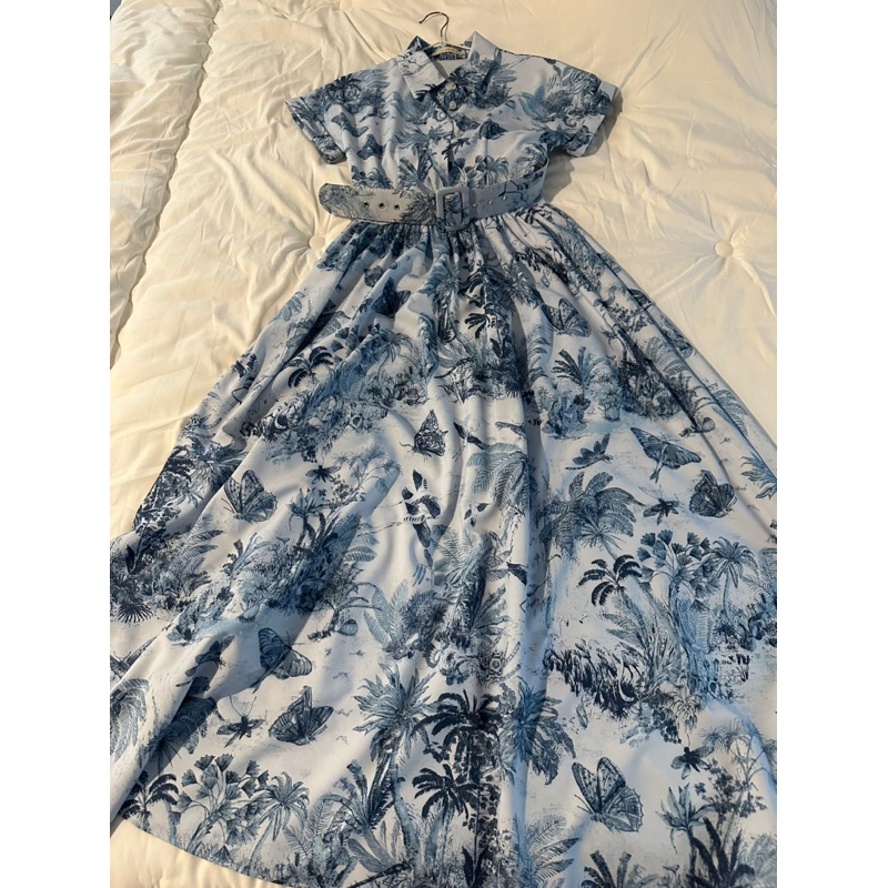 ป้าย Eszada ชุดพร้อมเข็มขัด มีซิปข้างลำตัว