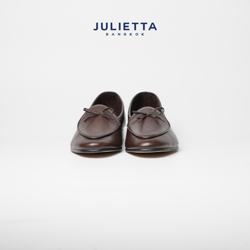 JULIETTA - String Belgian Loafer Calfskin Brown (Unlined)