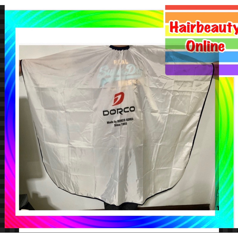 #Dorco ผ้าคลุมซอย ใช้คลุมตัดผม ผมไม่ติดผ้า  สินค้าใช้ดี  วัสดุเนื้อดี