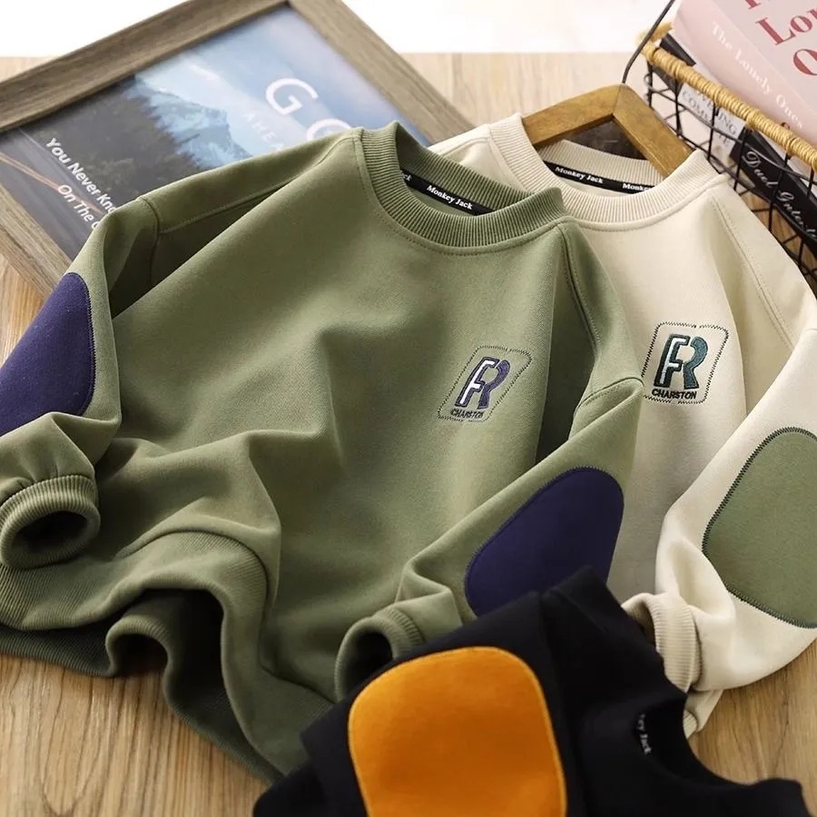 เสื้อยืดกันหนาวแขนยาว เสื้อยืดแฟชั่น รุ่น R มีไซร์130-170