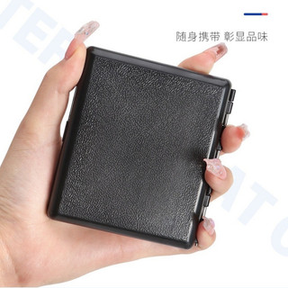 กล่องเก็บของอเนกประสงค์ ใส่ได้20ชิ้น ฝาเปิดปิด กล่องใส่ของพกพา ขนาดเล็กกล่องพลาสติกสีดำ มีเหล็กคั่นกันตก
