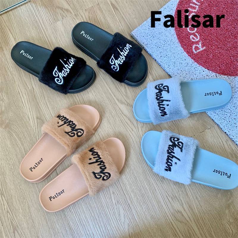 Falisar รองเท้าแตะผู้หญิงแบบสวม สีพาสเทลนุ่มๆ นำ้หนักเบา ใส่สบาย รุ่น 0129-1