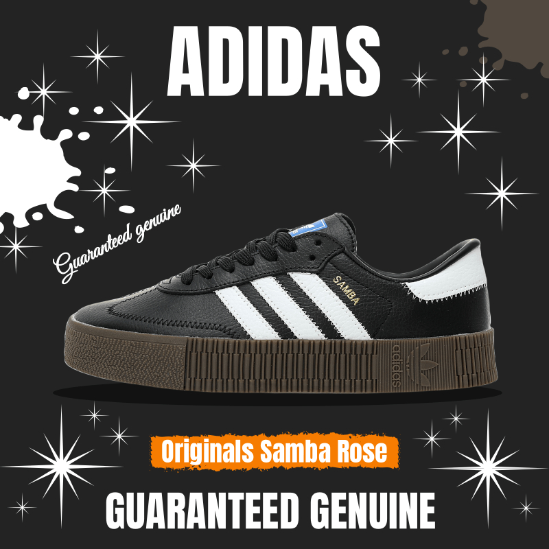 （จัดส่งฟรี）Adidas Originals Samba Rose W HO1870 รองเท้าผ้าใบ รองเท้า adidas