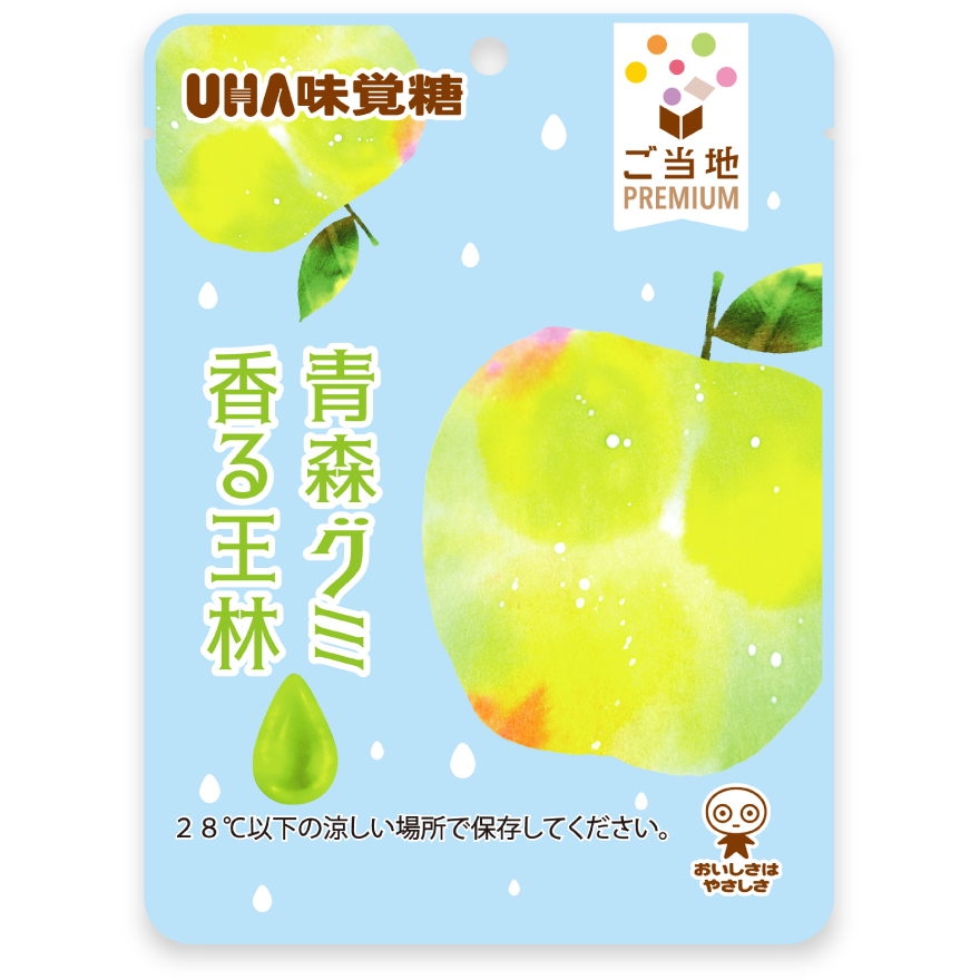 🔴พร้อมส่ง🔵UHA PREMIUM GUMMY AOMORI APPLE กัมมี่ UHA  พรีเมี่ยม รส แอปเปิ้ล อาโอโมริ
