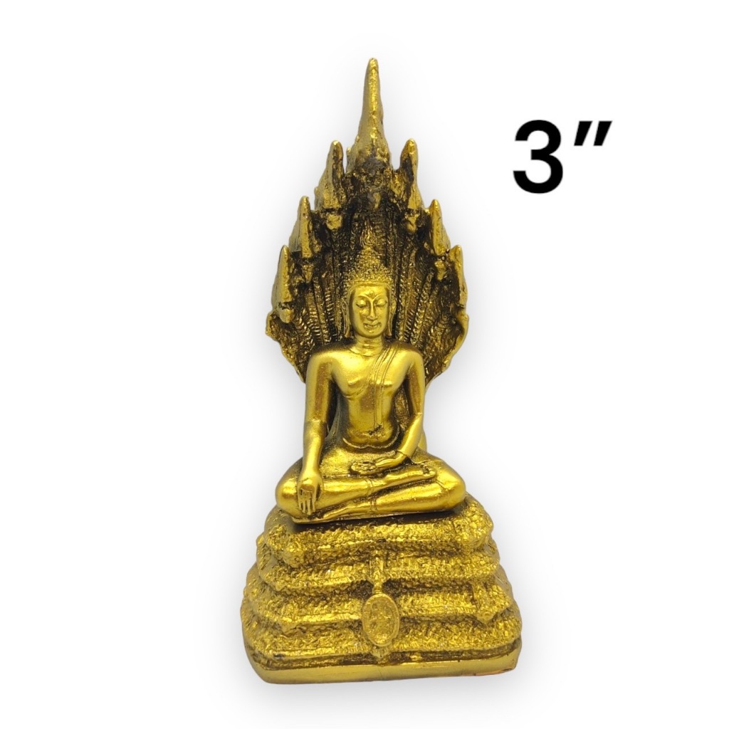 พระนาคปรก ทองเก่า กว้าง 3นิ้ว สูง 8นิ้ว