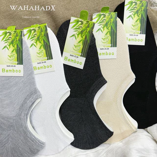 ถุงเท้าข้อเว้าสีพื้นBamboo คู่ละ 15 บาท🍃(ZHU）