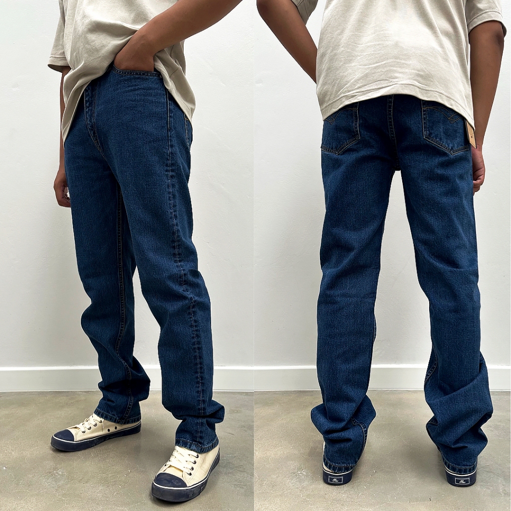 Henry Como กางเกงขายาวผู้ชายกระบอกใหญ่