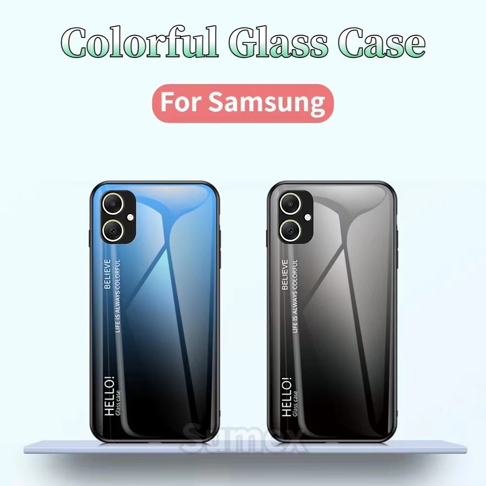 เคสกระจกทูโทน Samsung A05 ใช้สำหรับ Samsung A05 5G รูปที่ 4