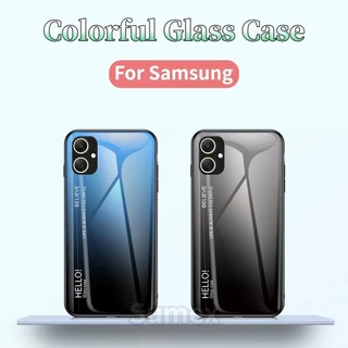 เคสกระจกทูโทน Samsung A05 ใช้สำหรับ Samsung A05 5G เคสกระจกสองสี กันกระแทก ซัมซุงA05