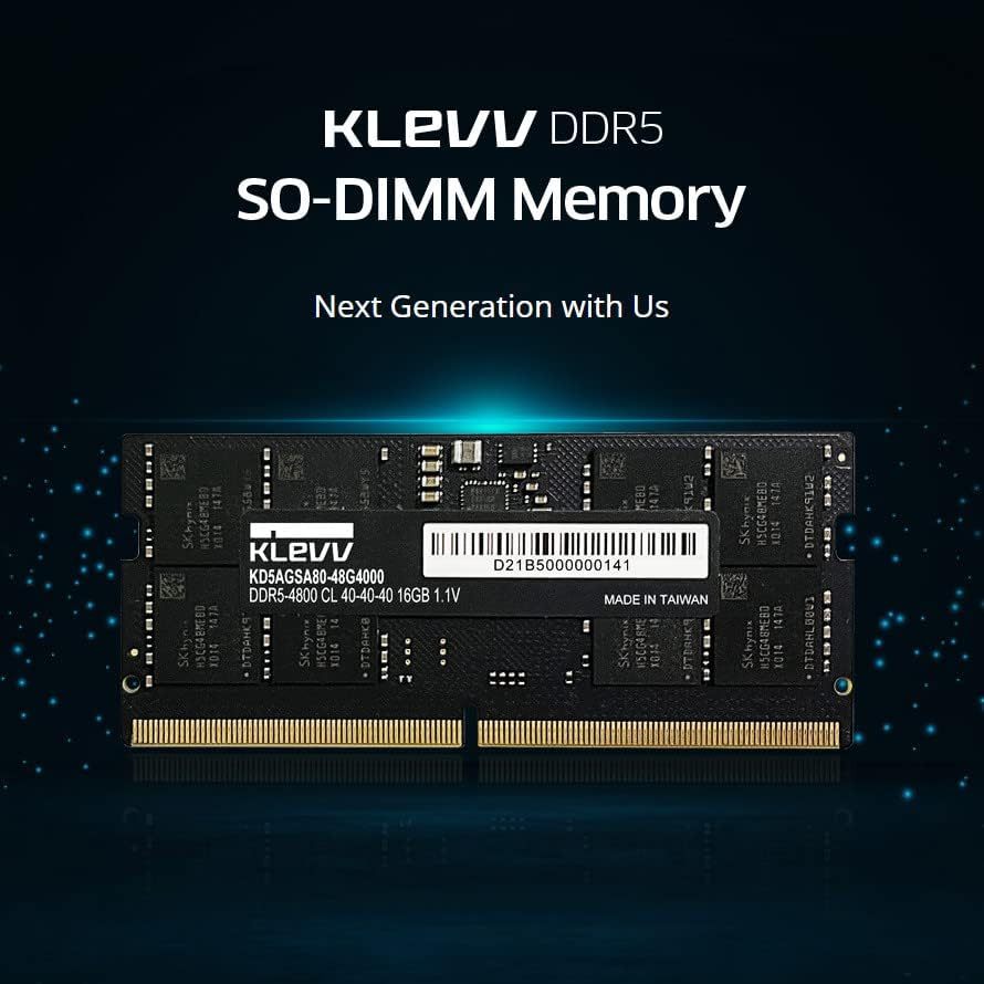 KLEVV DDR5 SO-DIMM RAM NOTEBOOK (แรมโน๊ตบุ๊ค) 16GB/32GB 5600MHz - รับประกัน LIFETIME