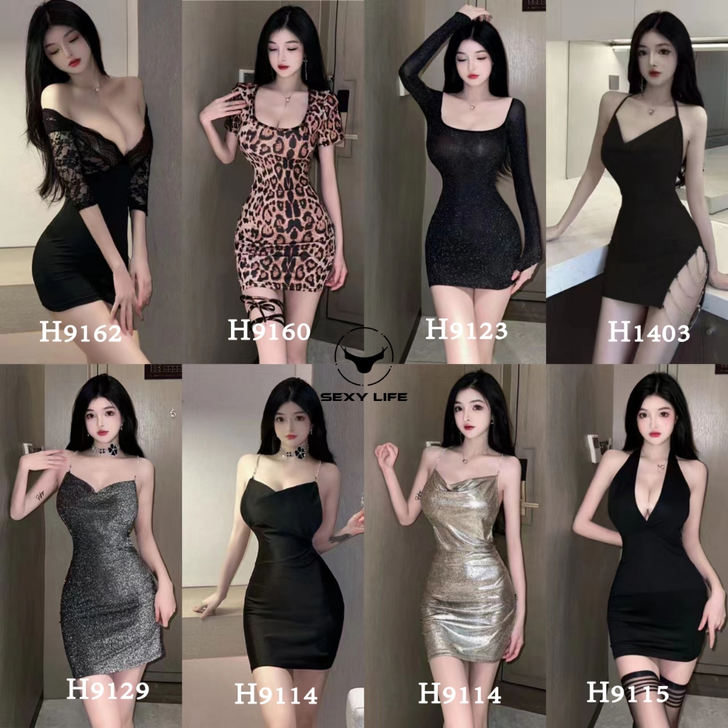 ชุดบอดี้สูทเซ็กซี่💕เดรสเที่ยวผับ✨หญิงสาวที่เป็นประกาย🚚ส่งไวจากไทย1-3วัน （酒会裙）