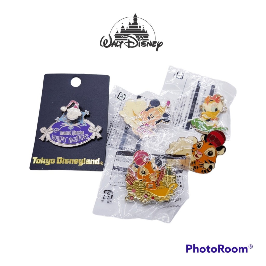 ❤️Disney Pin Collection Of Different Pins Nightmare donal micky  Rajah สวยงามน่าสะสม❤️สินค้ามือสองไม