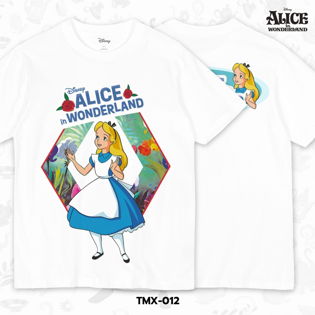 Power 7 Shop เสื้อยืดการ์ตูน "Alice In Wonderland" คอลเลคชั่น "Disney Classics" (TMX-012)