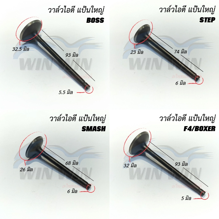 วาล์วไอดี แป้นใหญ่ (มีหลายรุ่นให้เลือก)