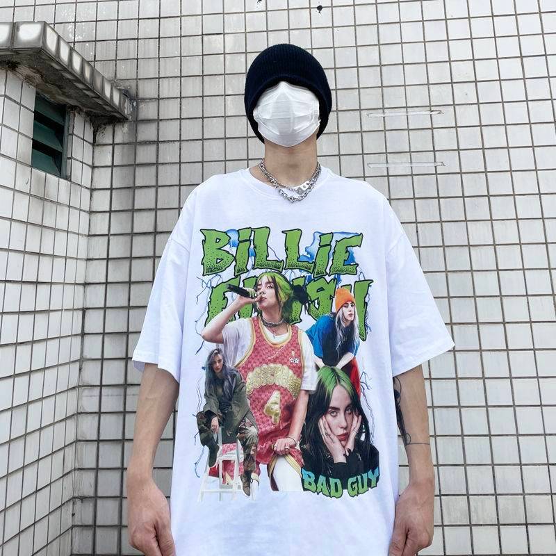 เสื้อยืดแขนสั้น คอกลม สไตล์เกาหลี เท่ๆ ES.SHOP28 ผู้หญิงผู้ชาย ES790
