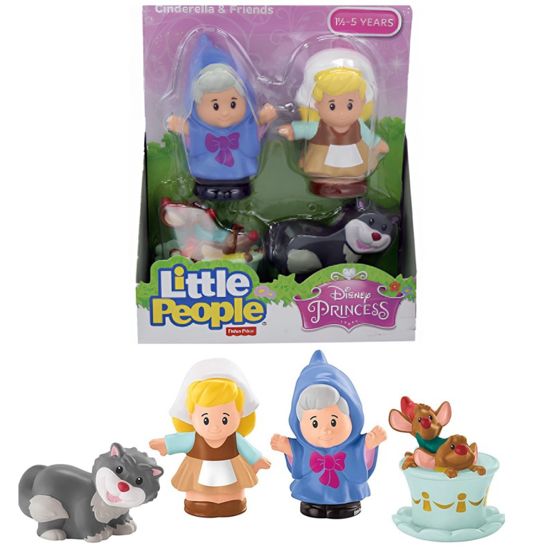 Fisher Price Little People Disney Princess & Friends Figure Set of 4 - Cinderella