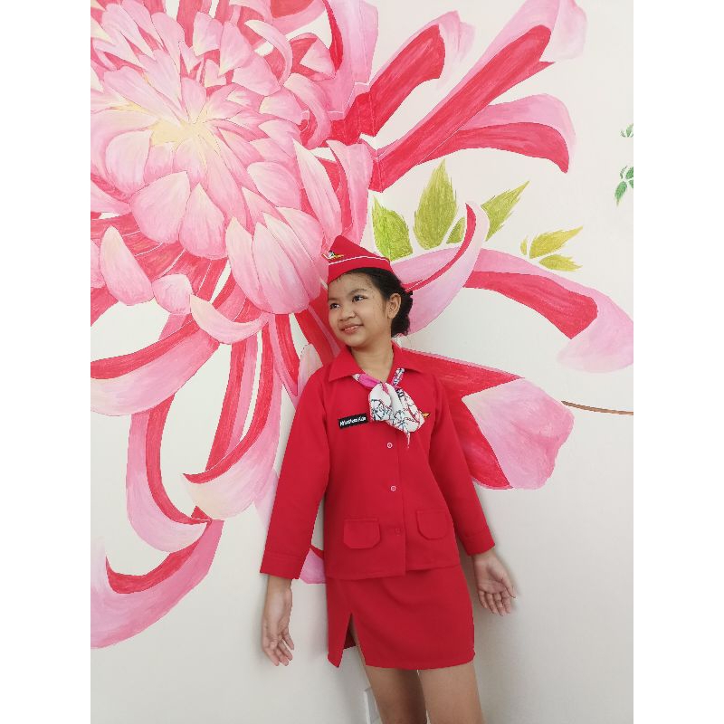 ชุดแอร์โฮสเตสสีแดง/ชุดแอร์โฮสเตส - รูปที่ 5