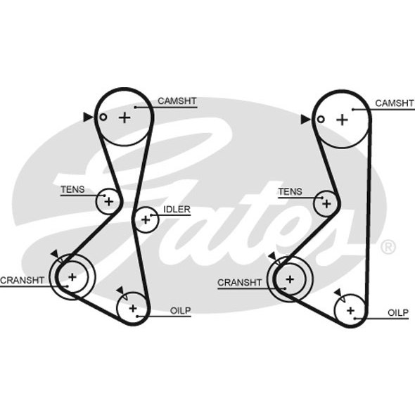 สายพานไทม์มิ่ง MITSUBISHI SPACE WAGON 1992- L200 L300 L400 GALANT E55 E75 4G63 G63B 2.0 123ฟัน กลม GATES