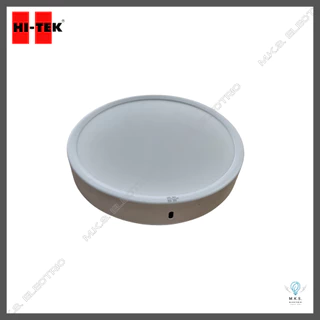 HI-TEK โคมดาวน์ไลท์ LED ติดลอย ขอบขาว กลม รุ่นECO 6W, 12W, 18W แสงขาว โคมไฟ ไฮ-เทค