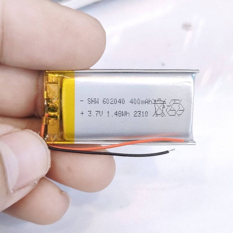 3.7v 400mah  602040 Li-Po li ionแบตเตอรี่ สำหรับMp3 MP4  กล้องติดรถยนต์